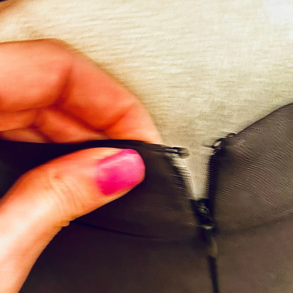 GUESS Black and White Striped Long Sleeve Fit and Flare Dress - Picture 9 of 12